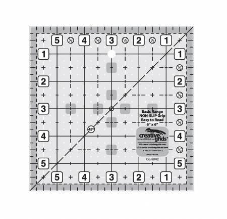 CHK Creative Grids Basic Range 6in Square Quilt Ruler