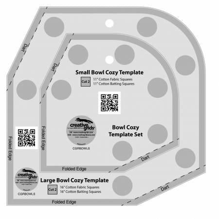 CHK Creative Grids Bowl Cozy Template Set - CGRBOWLS - Rulers