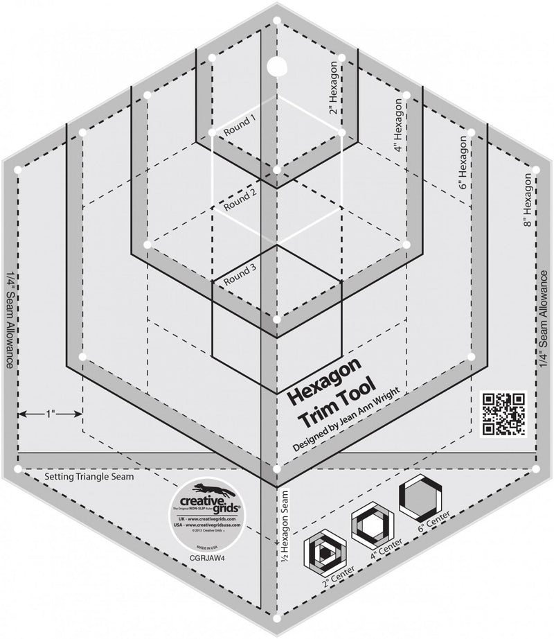 CHK Creative Grids Hexagon Trim Tool - CGRJAW4