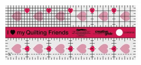 CHK Creative Grids I Love My Quilt Ruler - CGRQF26