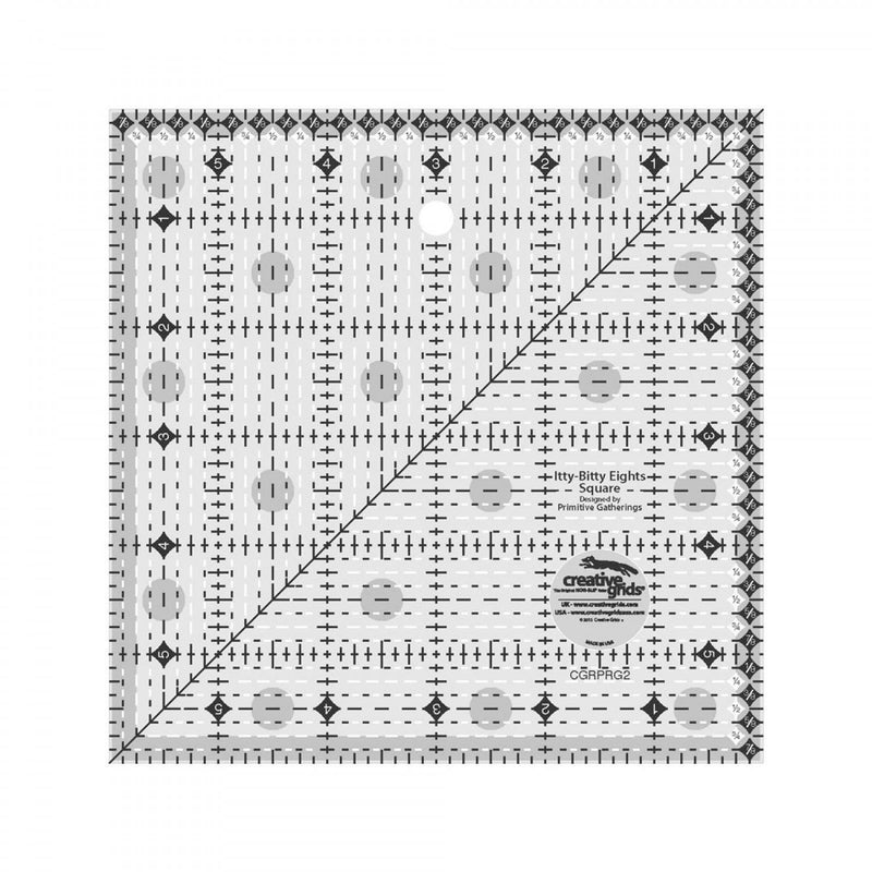 CHK Creative Grids Itty-Bitty Eight Suare Ruler - CGRPRG2