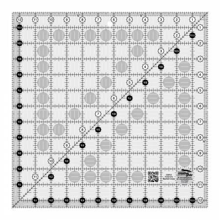 CHK Creative Grids Quilt Ruler 12-1/2in Square - CGR12
