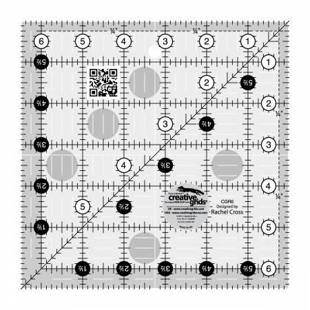 CHK Creative Grids Quilt Ruler 6-1/2in Square