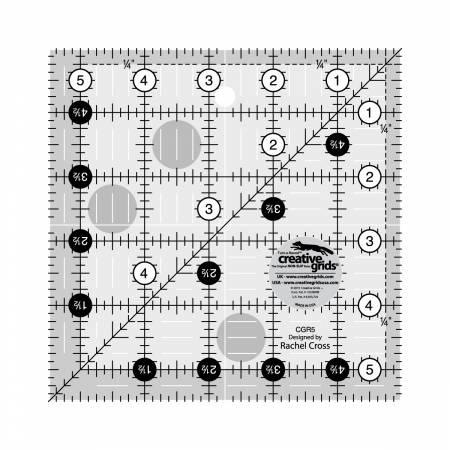 CHK Creative Grids Quilting Ruler 5 1/2 Square - CGR5