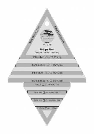 CHK Creative Grids Strippy Stars Tool 5in x 7-1/2in Quilt Ruler - CGRDH2