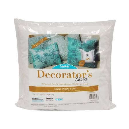CHK Decorator's Choice Luxury Pillow Form 100% Polyester Filled 18in x 18in