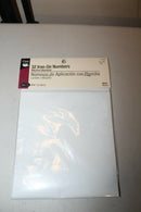 CHK Dritz 32 White Iron On Numbers - 55194-9