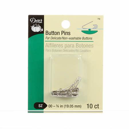 CHK Dritz Button Pins 10 Count - 73 - Needles and Pins