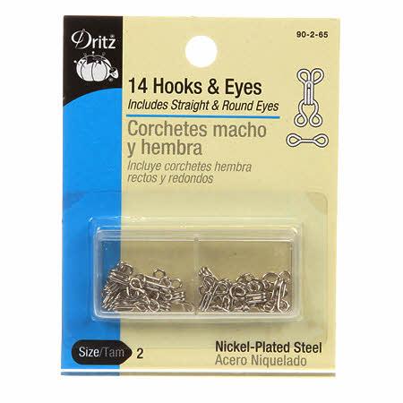 CHK Dritz Hooks & Eyes Size 2 - 90-2-65