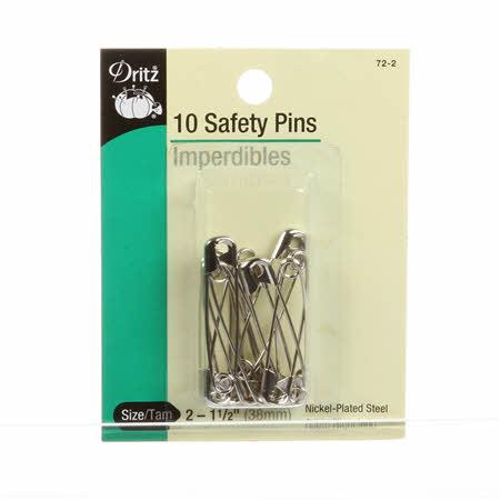 CHK Dritz Safety Pins 10 Count - 72-65-2