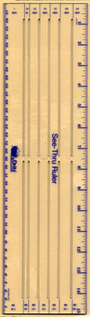 CHK Dritz See-Thru Dressmaker's Ruler - 621