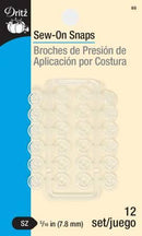 CHK Dritz Sew-On Snaps Size 1/4 Inch Clear - 85