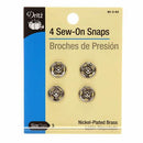 CHK Dritz Sew-On Snaps Size 3 Nickel - 80-3-65
