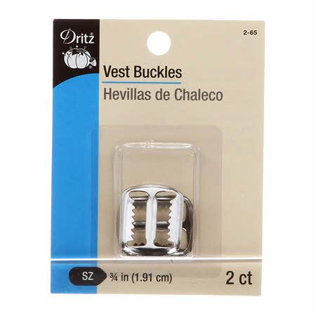CHK Dritz Vest Buckles 3/4 Inch Nickel - 2-65