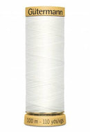 CHK Gutermann Cotton Thread 110 yds Solid White - 744491-1006