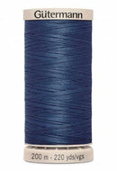 CHK Gutermann Hand Quilting Cotton Thread 200m/219yds Navy - 738219-5322