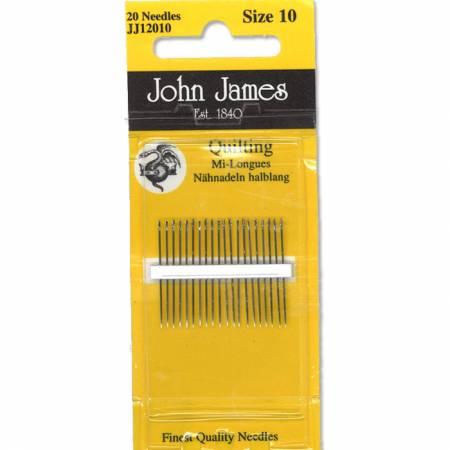 CHK John James Between Quilting Needles Size 10 20ct - JJ120-10