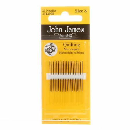 CHK John James Between Quilting Needles Size 8 - JJ12008