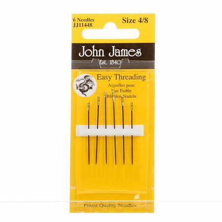 CHK John James Easy Threading Needles Size 4/8 - JJ11448