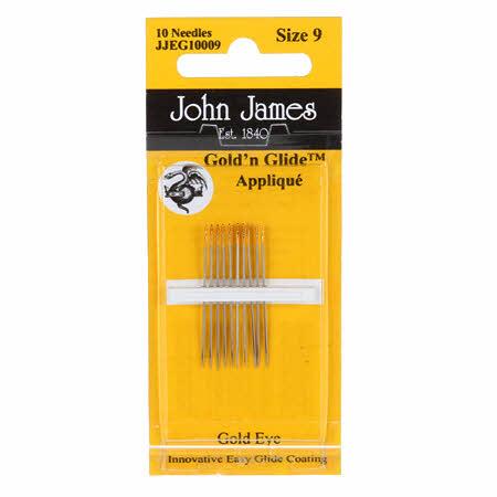 CHK John James Gold'N Glide Applique Needles Size 9 - JJEG100-09