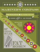 CHK Mariner's Compass Ruler & Book Fat Robin - RR152