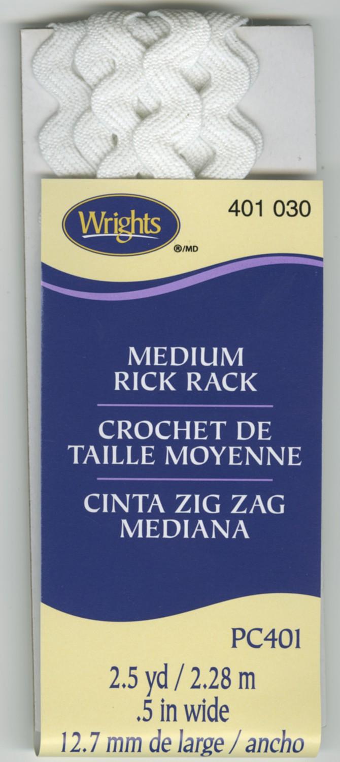 CHK Medium Rick Rack White - 117401030