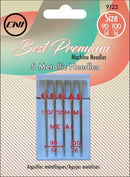 CHK Metallic Machine Needles Sizes 100/16 & 90/14 - 9122CV