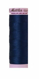 CHK Mettler Silk-Finish Solid Cotton Thread 164yd/150M Night Blue - 9105-0823