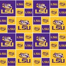 CHK NCAA Louisiana State Basketball Team LSU020 - Cotton Fabric
