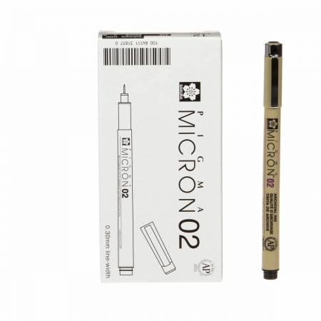 CHK Pigma Micron Pen Black .30mm Size 02 - XSDK0249