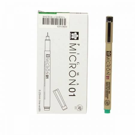 CHK Pigma Micron Pen Green .25mm Size 01
