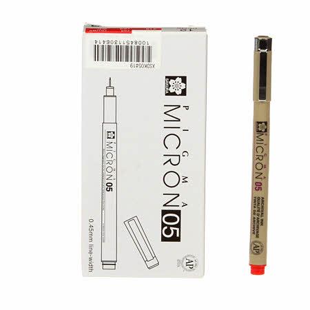 CHK Pigma Micron Pen Red Size 5 .45mm - XSDK0519