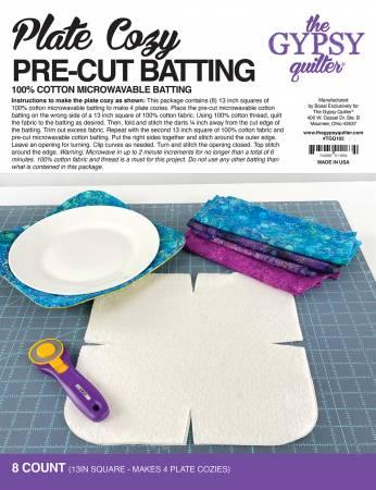 CHK Plate Cozy Pre-Cut Batting - TGQ102