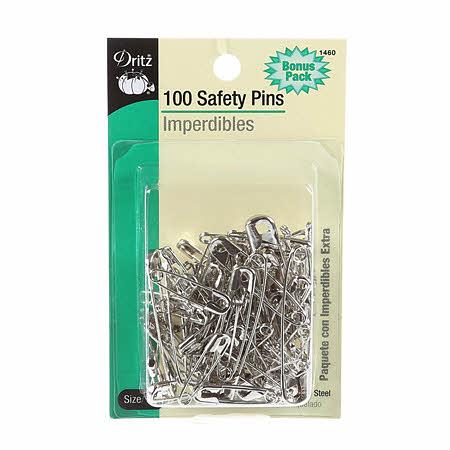 CHK Safety Pin Assorted Bonus Pack 100ct - 1460
