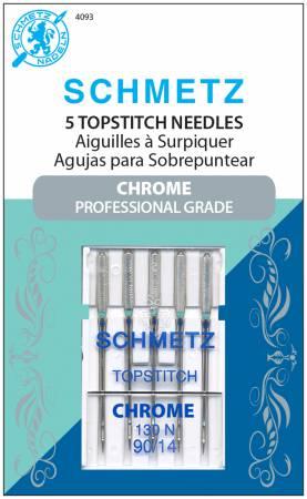 CHK Schmetz Chrome Topstitch Machine Needles Size 90/14 - 4093