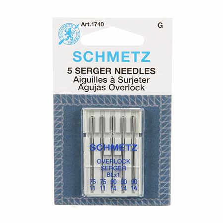 CHK Schmetz Serger BLX-1 Machine Needles Size 75/11 & 90/14 - 1740B