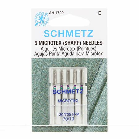 CHK Schmetz Sharp Microtex Machine Needle Size 70/10 - 1729