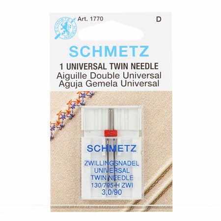CHK Schmetz Twin Machine Needle Size 3.0mm/90 1ct - 1770