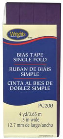 CHK Single Fold Bias Tape Plum