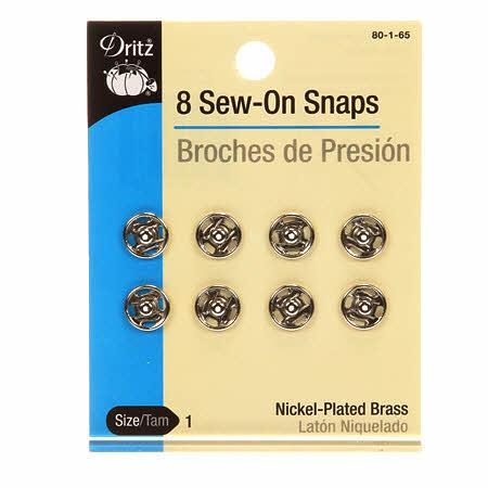 CHK Snap Sew-On Size 1 Nickel - 80-1-65