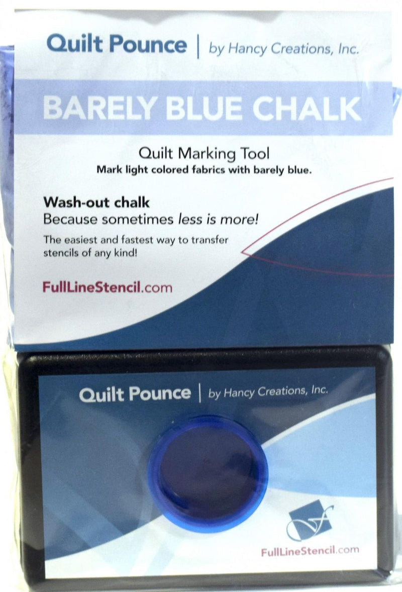 CHK Stencil Chalk Transfer Quilt Pounce Pad Barely Blue  QPBB