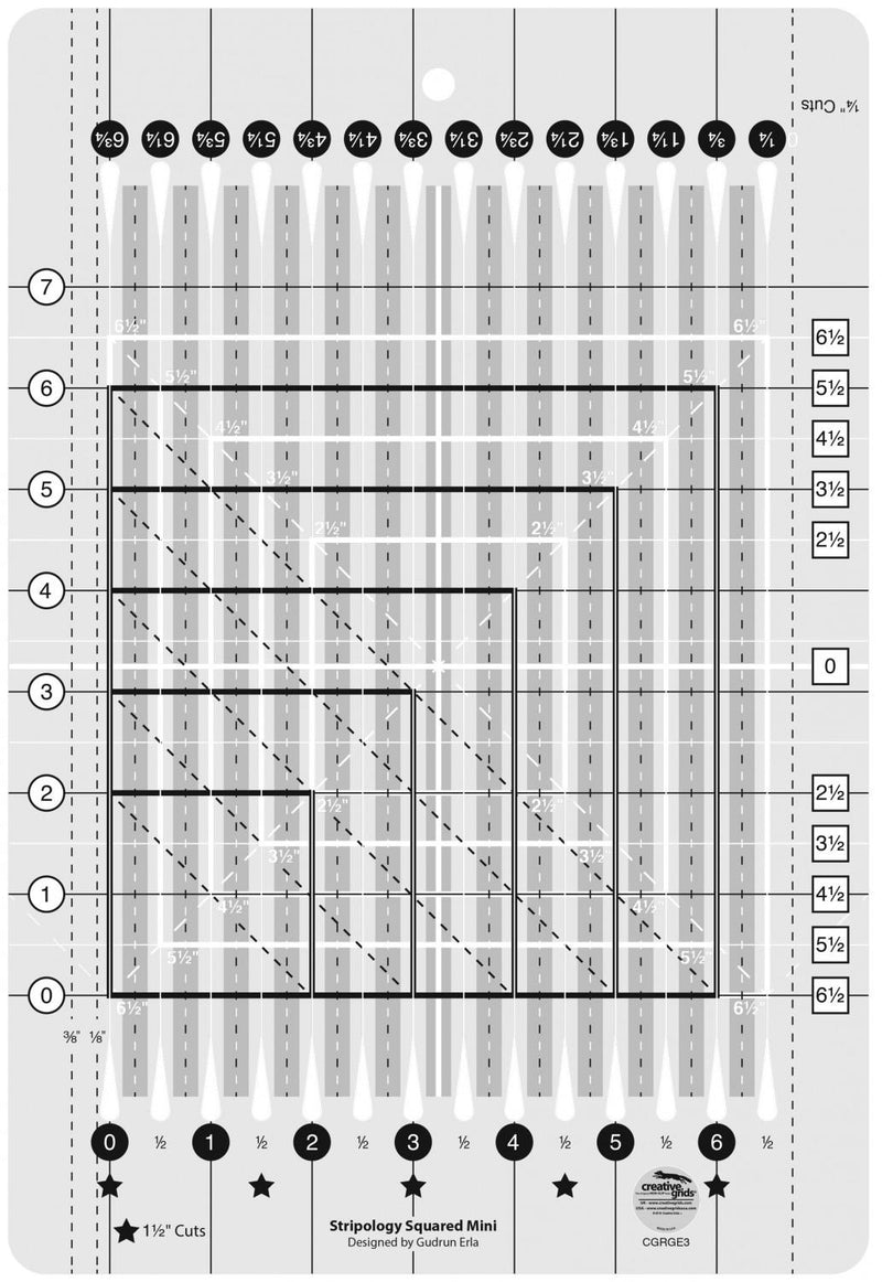 CHK Stripology Squared Mini Ruler - CGRGE3 - Rulers