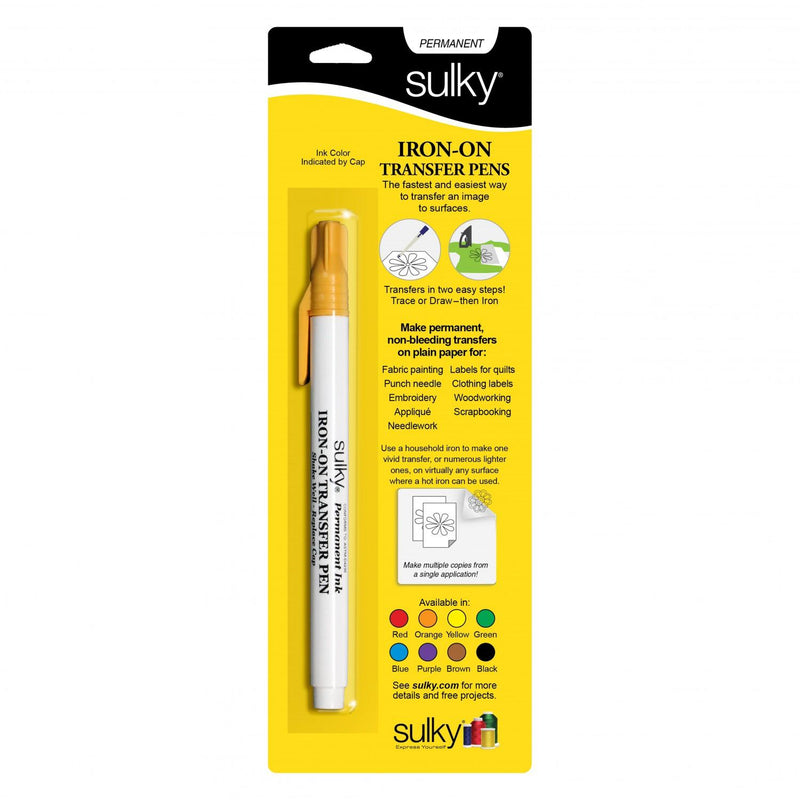 CHK Sulky Iron-On Transfer Pen Yellow - 400-42
