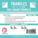 CHK Triangles On A Roll 1-1/2in Half Square 50ft Roll - ISE-H150