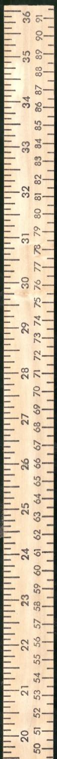 CHK Wooden Yardstick With Metric & Inches - 742