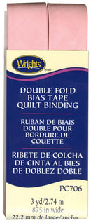 CHK Wrights Double Fold Bias Tape Light Pink - 117706-303
