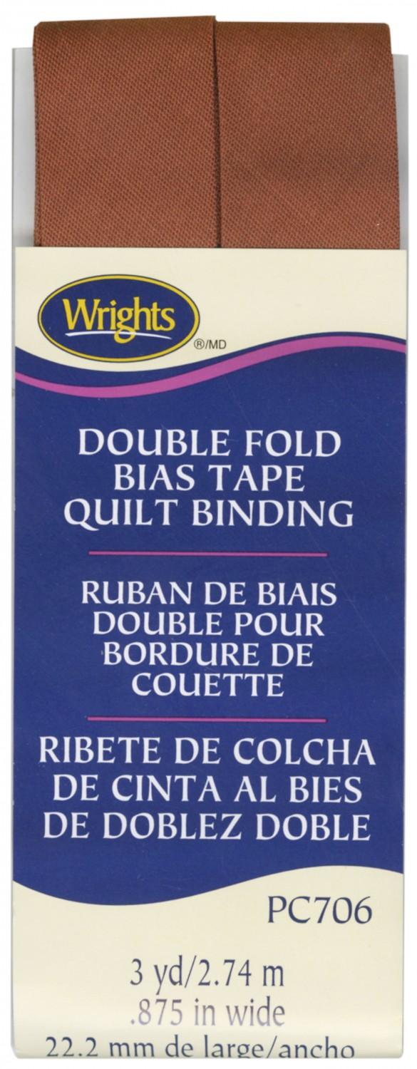 CHK Wrights Double Fold Bias Tape Quilt Binding Bark - 1177061236 - Bias Tape