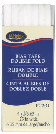CHK Wrights Double Fold Bias Tape White - 117201030