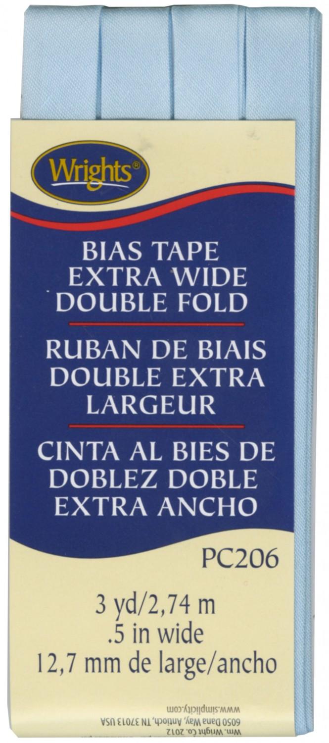 CHK Wrights Extra Wide Double Fold Bias Tape Blue 117206515