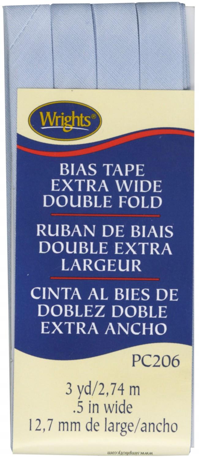 CHK Wrights Extra Wide Double Fold Bias Tape Light Blue - 117206052